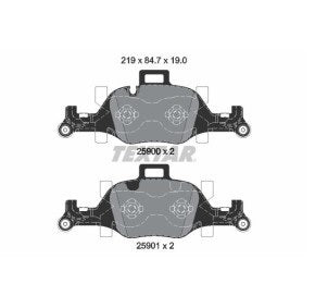 Brake pad set TEXTAR 2590001
