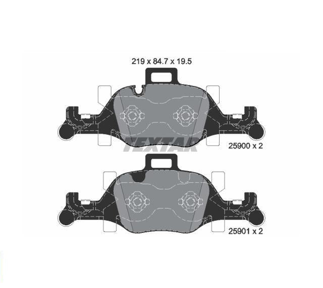 Brake pad set TEXTAR 2590002
