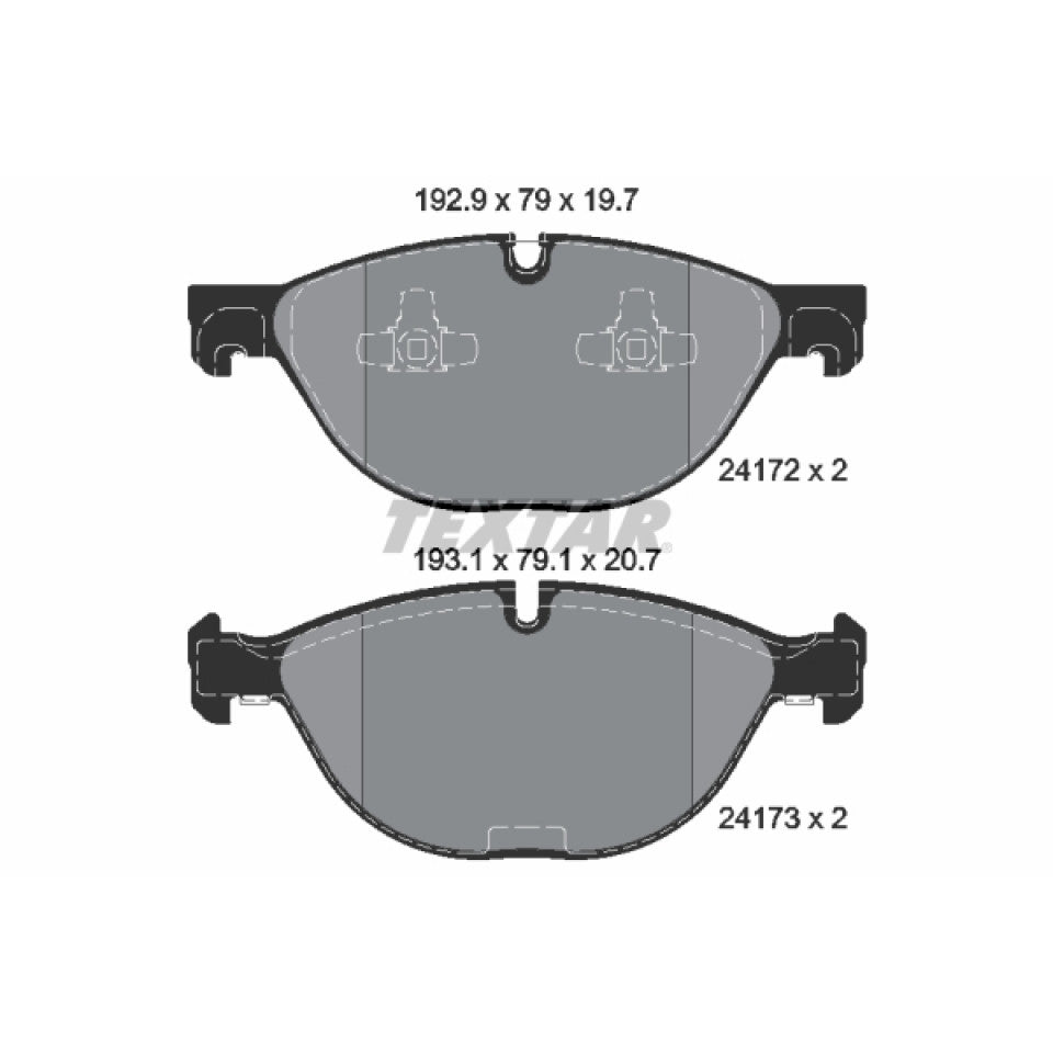 Brake pad set TEXTAR 2417201