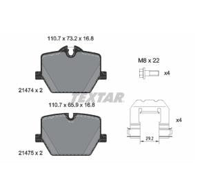 Brake pad set TEXTAR 2147401