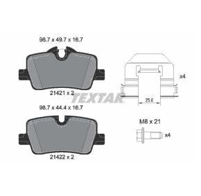 Brake pad set TEXTAR 2142101