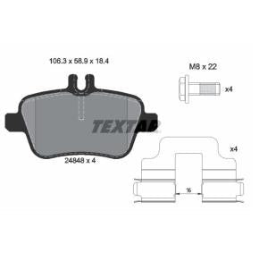 Brake pad set TEXTAR 2484803