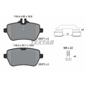 Brake pad set TEXTAR 2507103