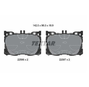 Brake pad set TEXTAR 2258601