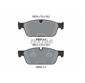 Brake pad set TEXTAR 2553101