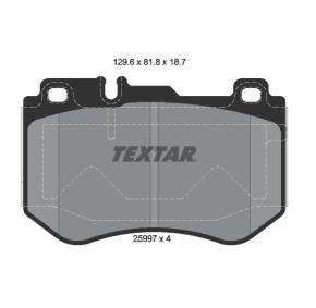 Brake pad set TEXTAR 2599701