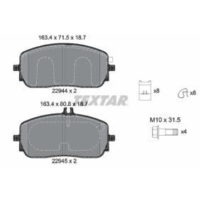 Brake pad set TEXTAR 2294401