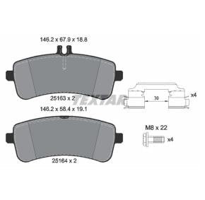 Brake pad set TEXTAR 2516302