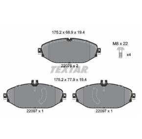 Brake pad set TEXTAR 2207601
