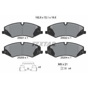 Brake pad set TEXTAR 2502201