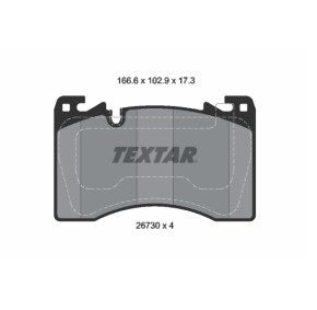 Brake pad set TEXTAR 2673001