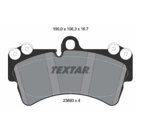 Brake pad set TEXTAR 2369302