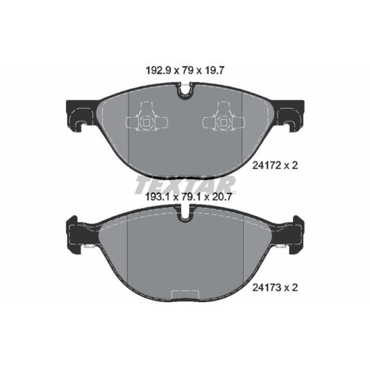 Brake pad set TEXTAR 2417201