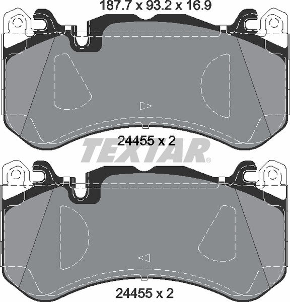 Brake pad set TEXTAR 2445503