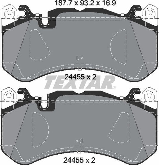 Brake pad set TEXTAR 2445503