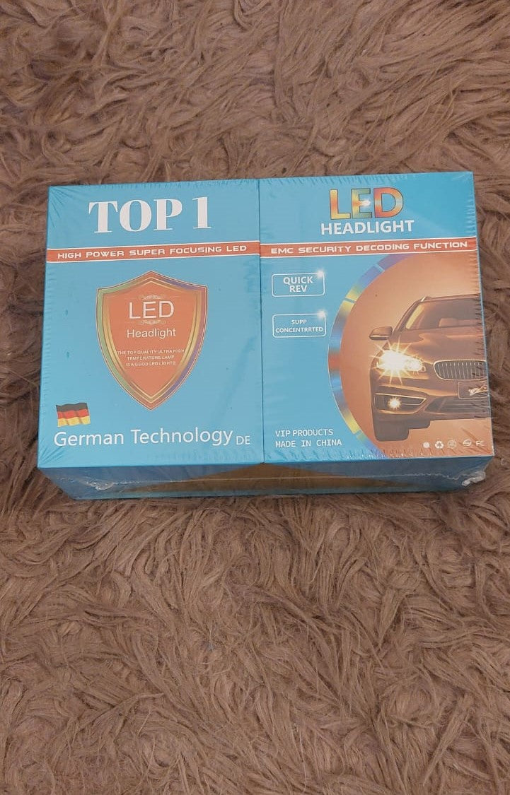 55-50W LED HEADLIGHT BULBS 2PIECS IN BOX