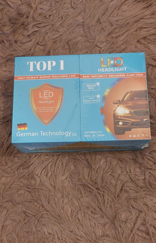 55-50W LED HEADLIGHT BULBS 2PIECS IN BOX
